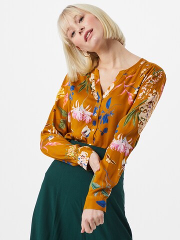 Claire Blouse 'Rayenne' in Bruin: voorkant