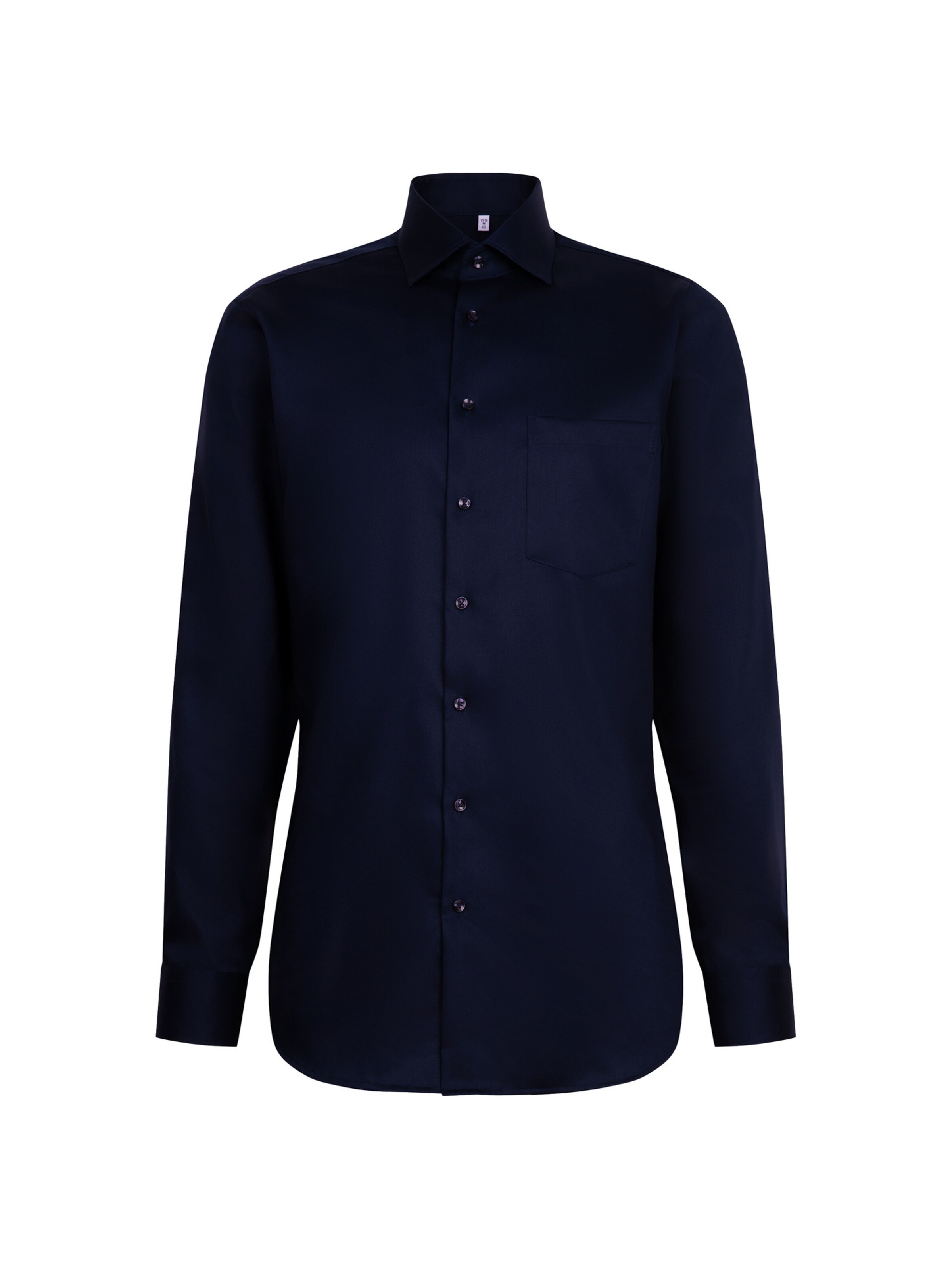 SEIDENSTICKER Regular Fit Hemd 'Smart Cassics' in Blau: Vorderseite