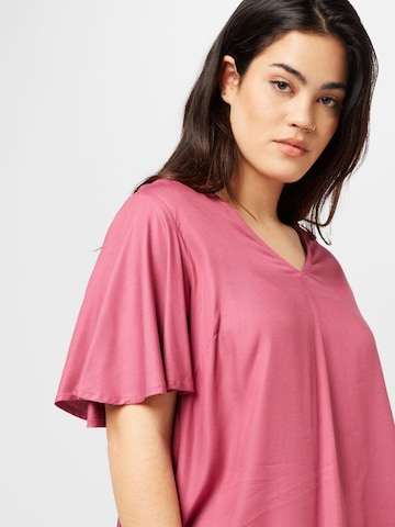 Camicia da donna 'CHANTAL' di ONLY Carmakoma in rosa