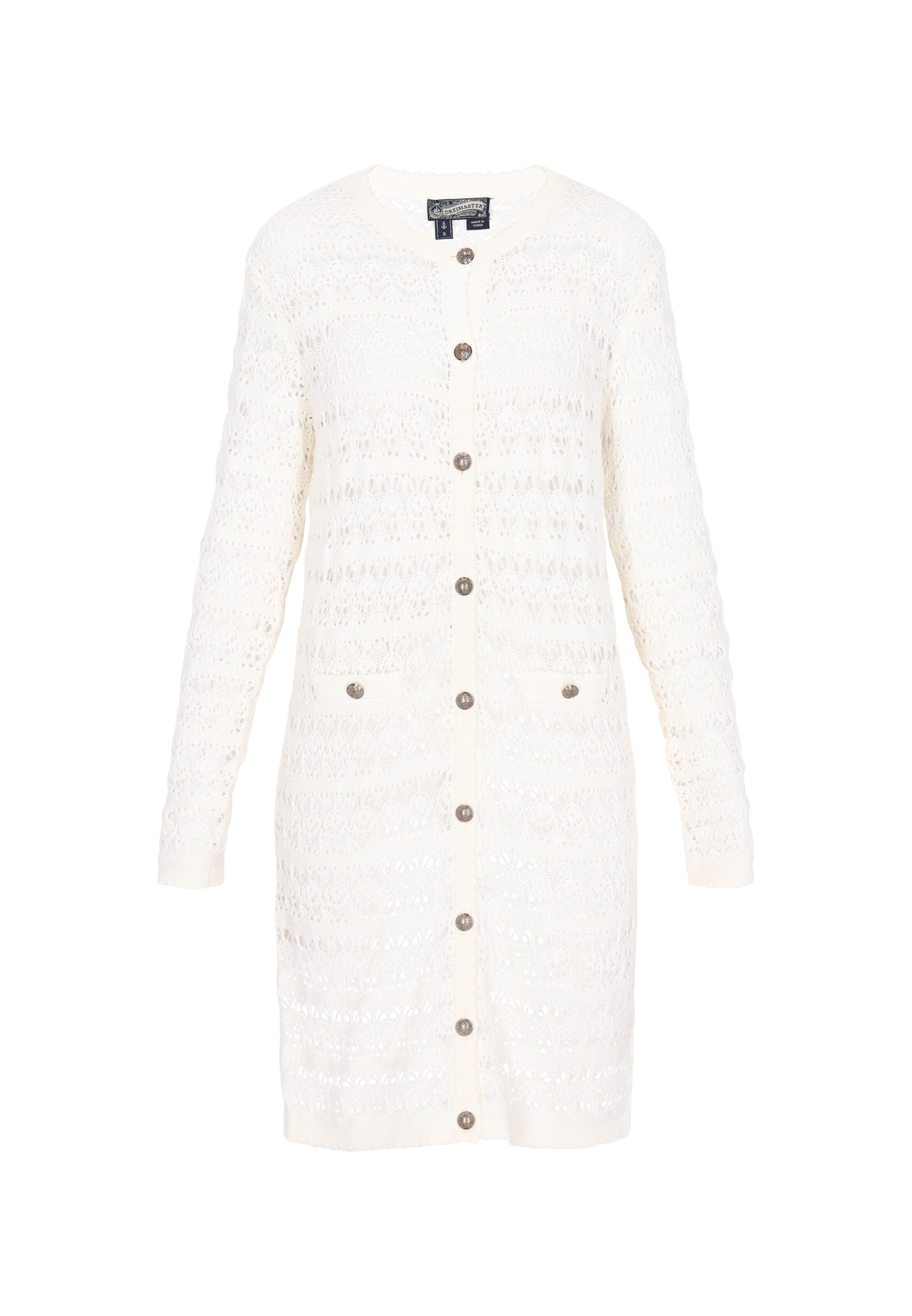 Geacă tricotată DreiMaster Vintage pe alb, Vizualizare produs