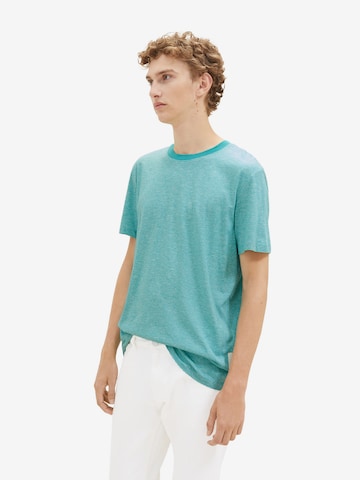 T-Shirt TOM TAILOR DENIM en vert : devant