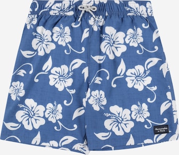 Abercrombie & Fitch Ujumispüksid, värv sinine: eest vaates