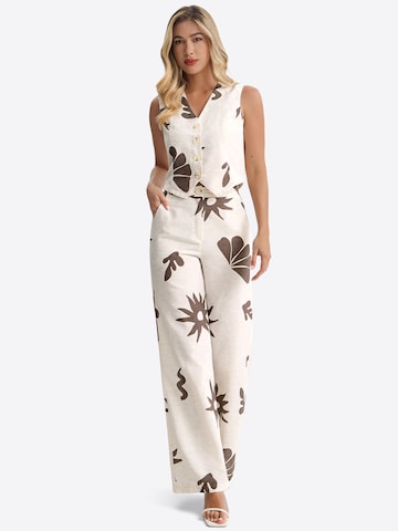 Imily Bela - Traje de pantalón en beige: frente