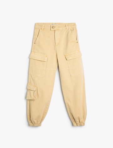 Koton Tapered Trousers in Beige: front