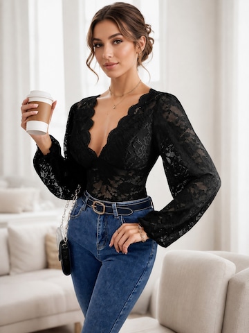MEETWEE Blouse in Zwart
