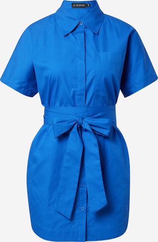 In The Style - Vestido camisero 'Naomi' en azul: frente