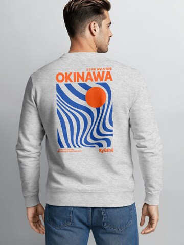 Neverless Sweatshirt 'Okinawa' in Grau