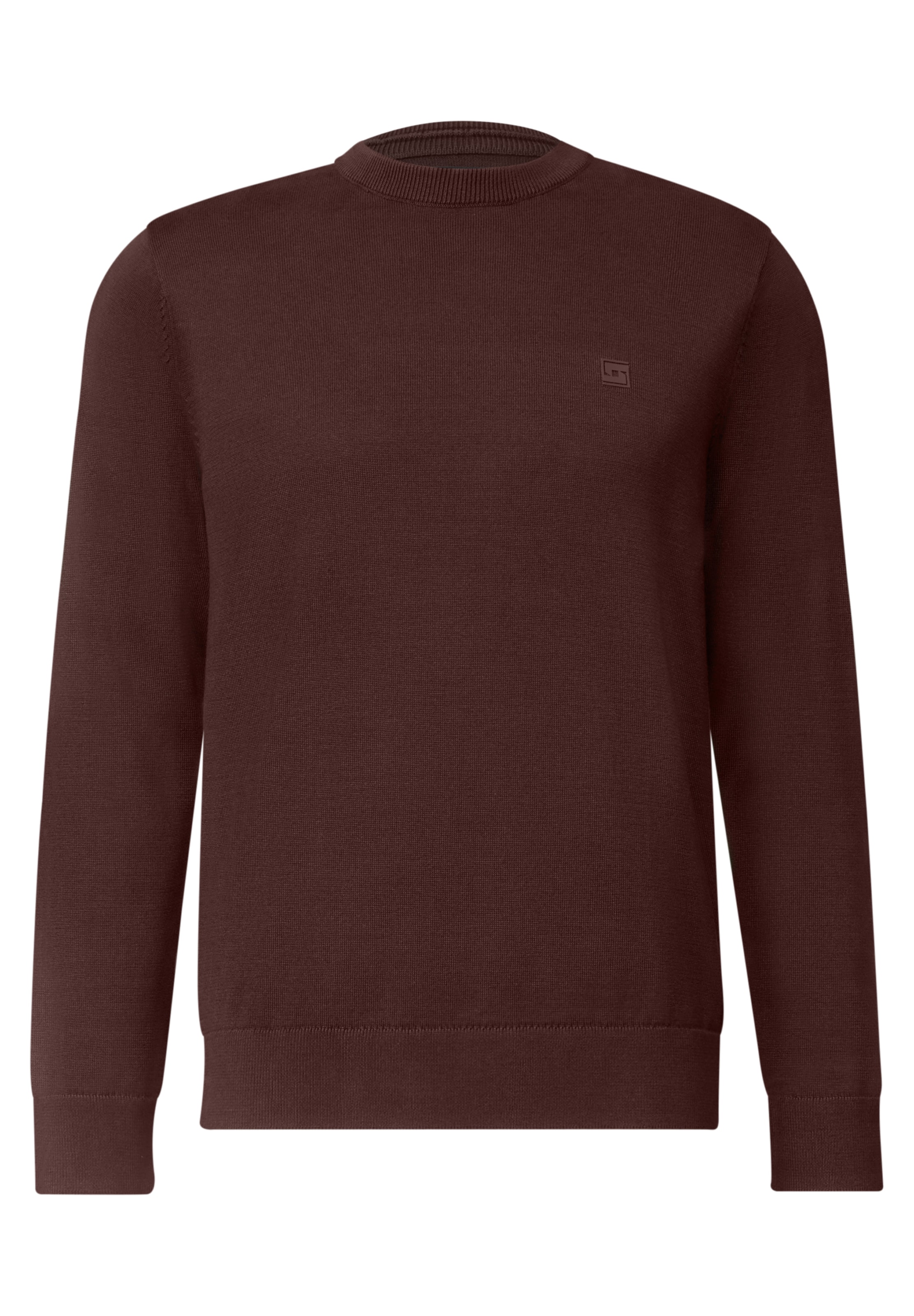 Street One MEN Pullover in Braun: Vorderseite