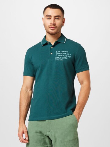s.Oliver Poloshirt in Grün: Vorderseite