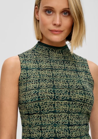 s.Oliver BLACK LABEL Knitted Top in Green