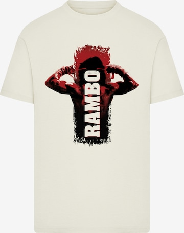 F4NT4STIC Shirt 'Rambo III Tying Sweatband' in Beige: front