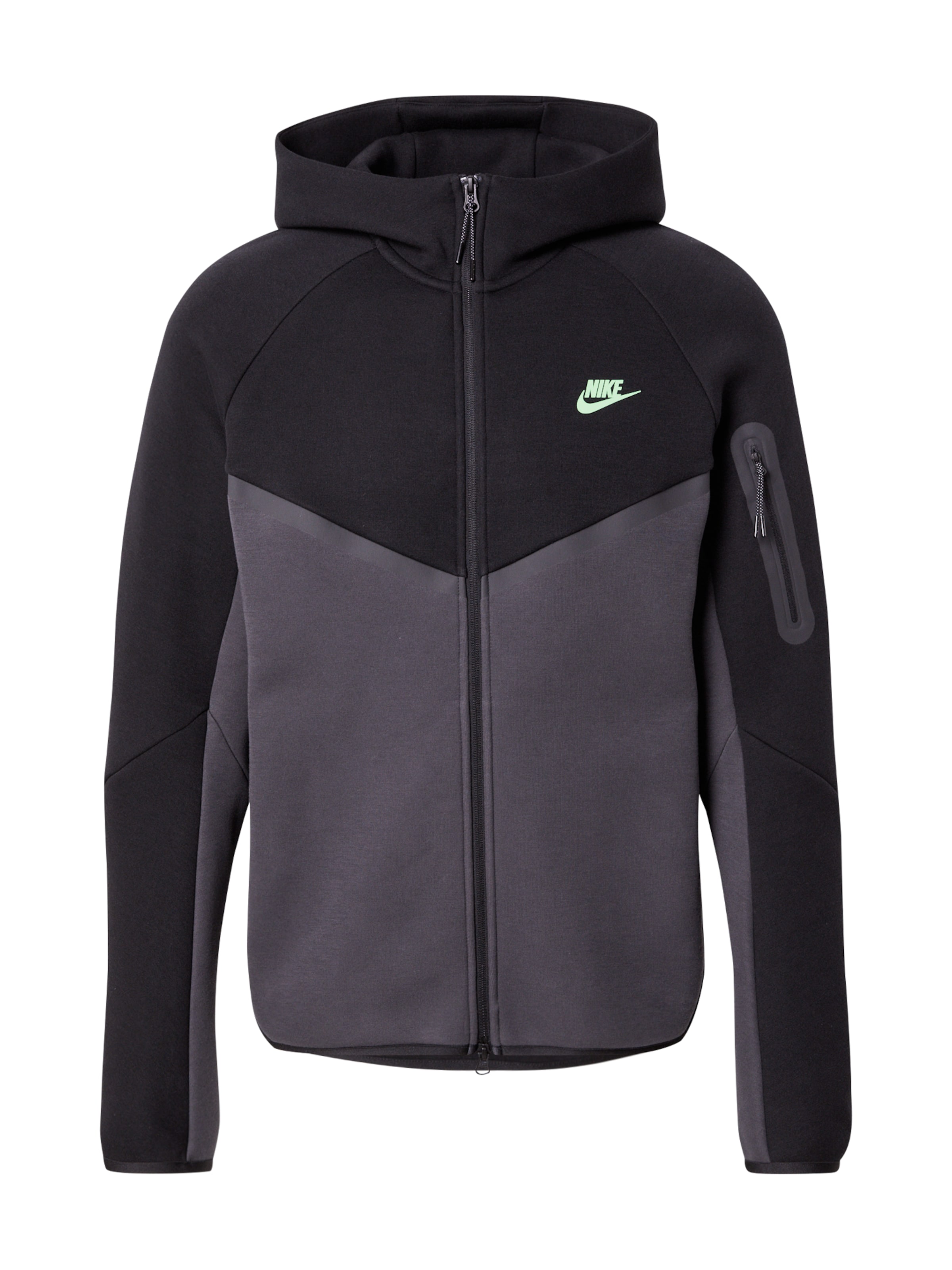 Giacca di felpa 'TECH FLEECE' di Nike Sportswear in nero: frontale