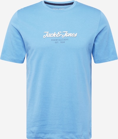 JACK & JONES T-Shirt 'HENRY' en bleu / bleu clair / blanc, Vue avec produit