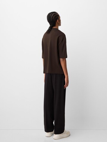 Bershka Majica | rjava barva