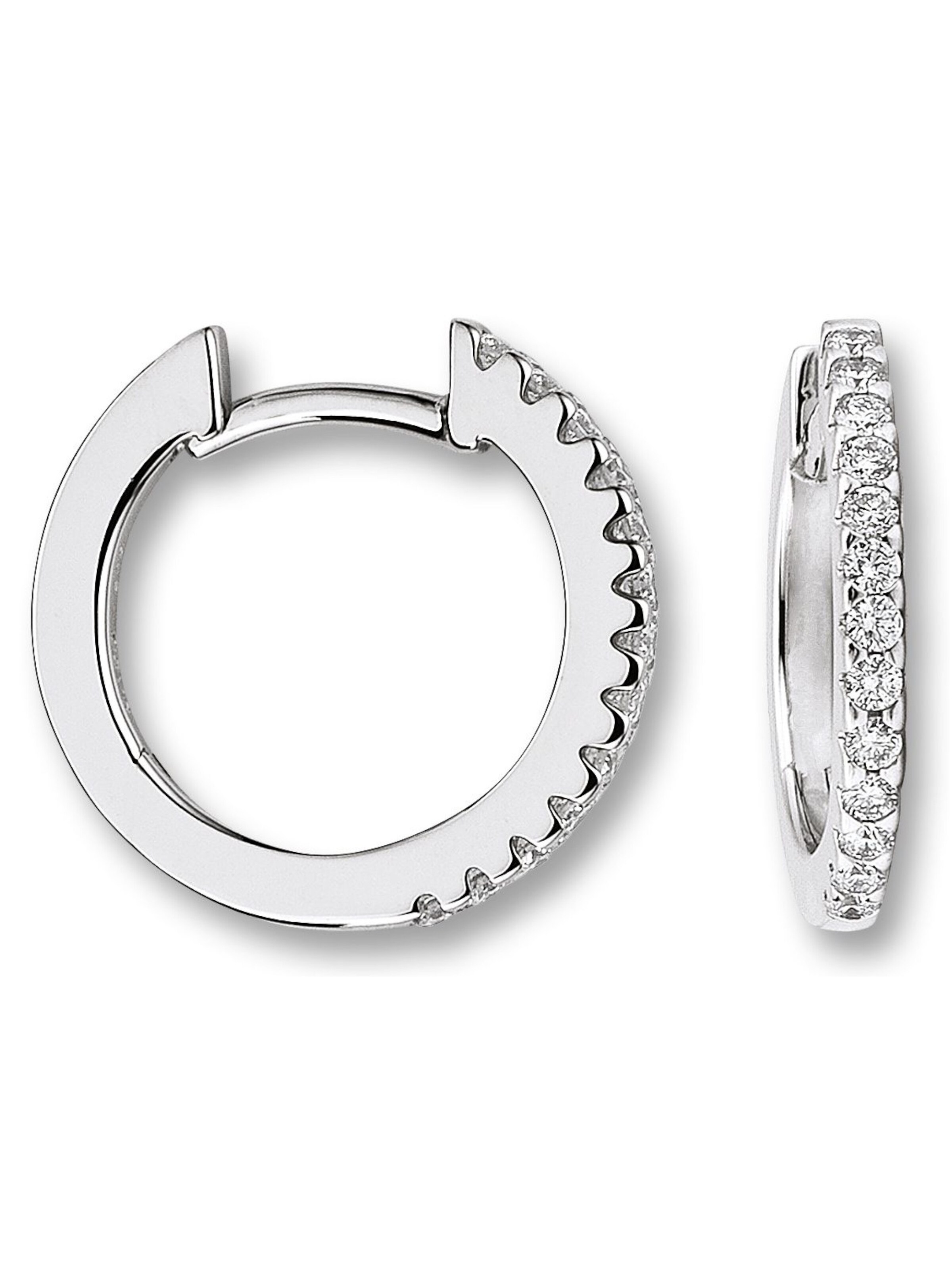 ONE ELEMENT Ohrringe in Silber: Vorderseite