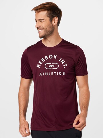 Reebok Performance Shirt in Red: front