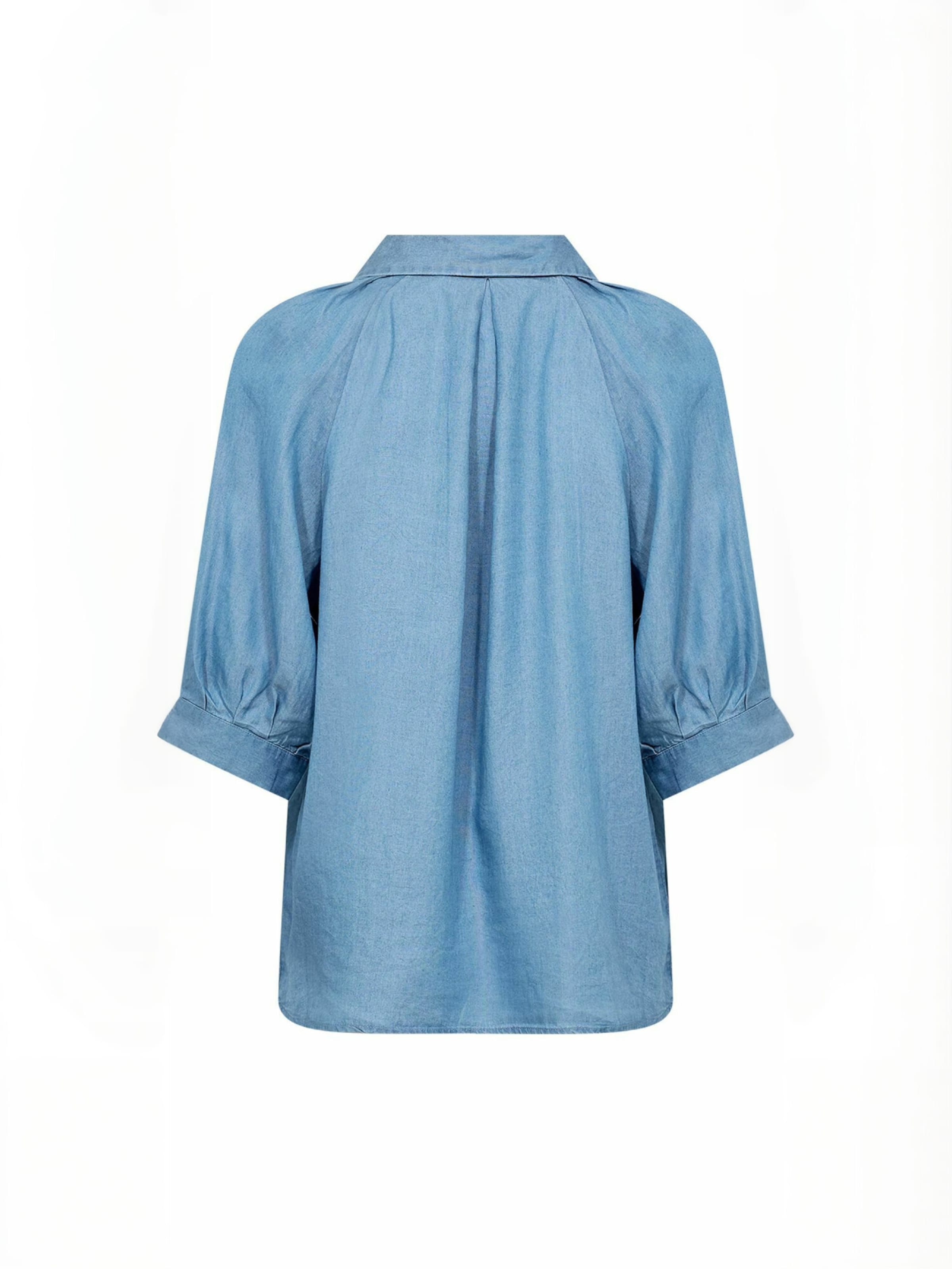 Wasabi Concept - Camisa ' WA-FLORA ' em azul