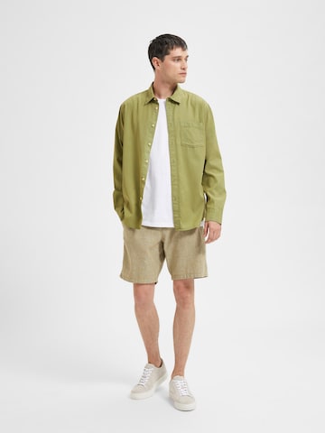 SELECTED HOMME Regular Fit Skjorte i grøn
