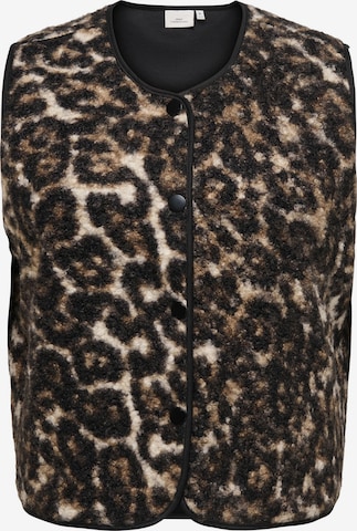 ONLY Carmakoma Bodywarmer in Bruin: voorkant