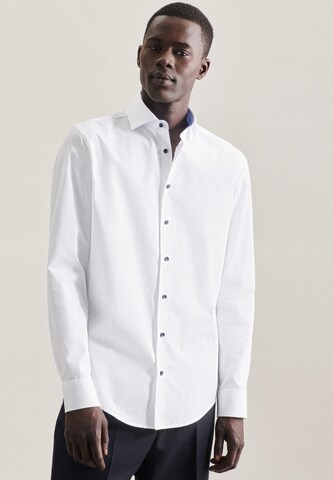 SEIDENSTICKER Slim fit Business Shirt in White: front