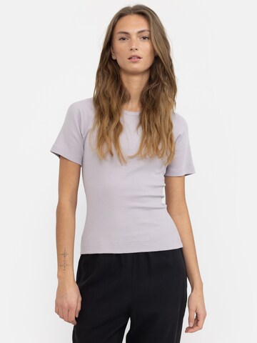 Esmé Studios T-Shirt 'ESBlossom SS O-neck Rib' in Beige: predná strana