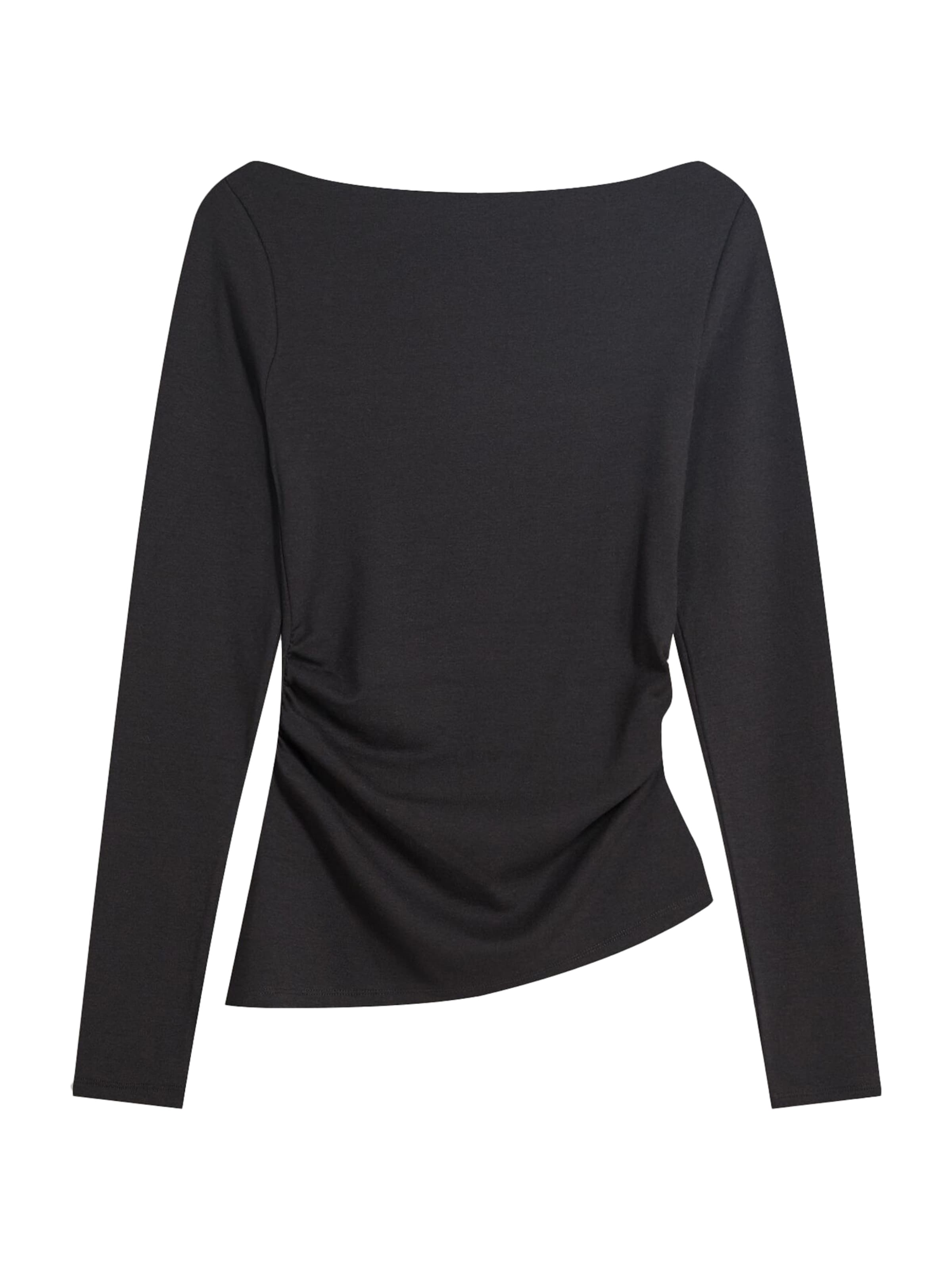 Tricou de la Bershka pe negru: față