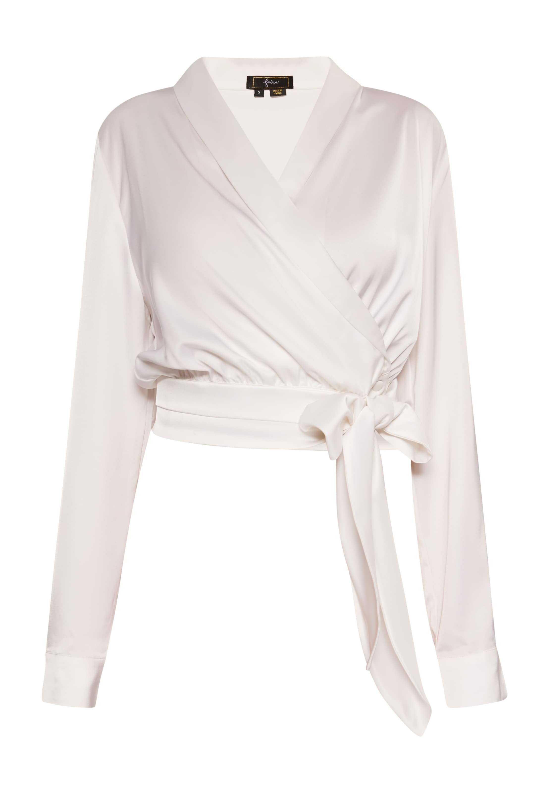 faina Μπλούζα σε λευκό: μπροστά