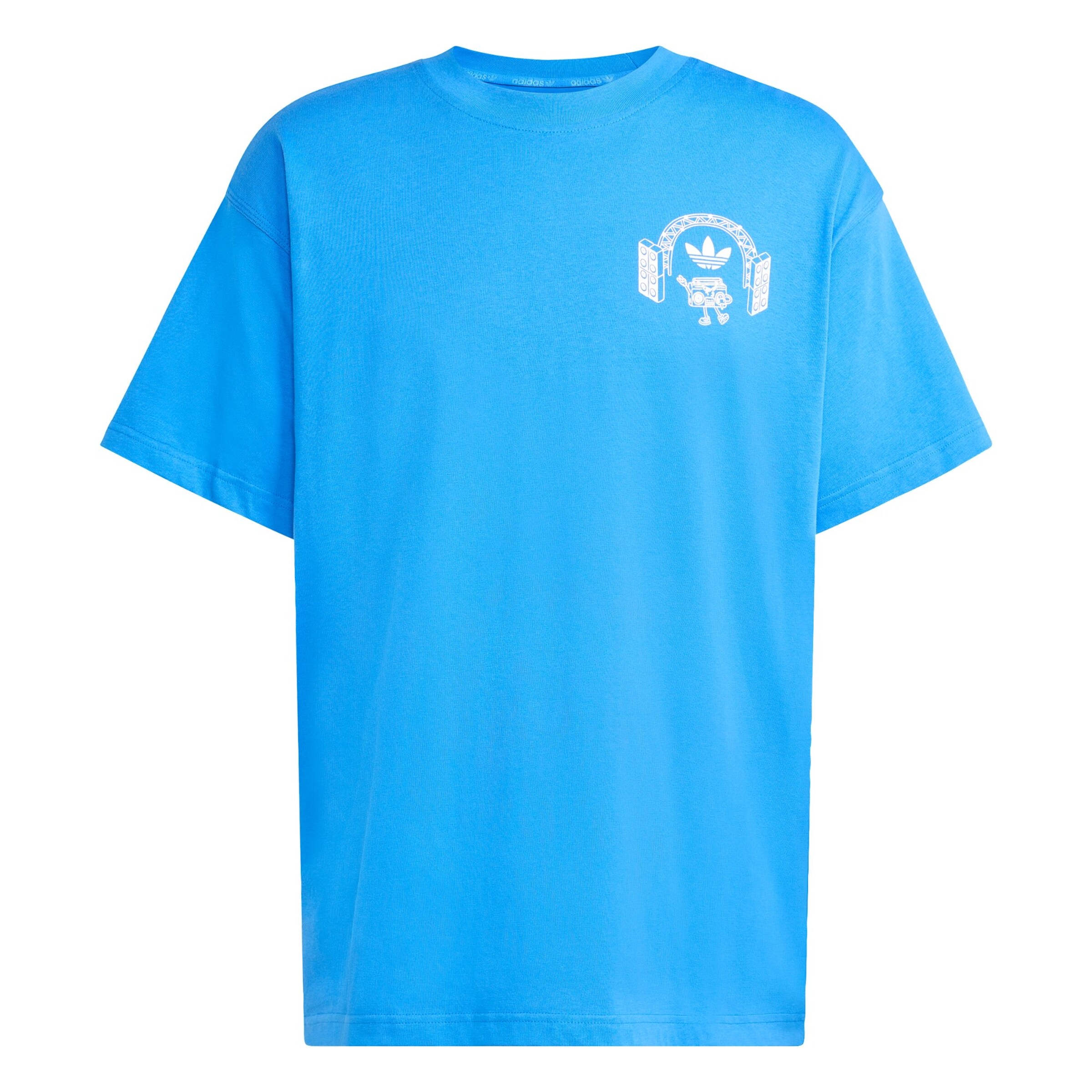 ADIDAS ORIGINALS Camiseta 'Music Fests' en azul / blanco, Vista del producto