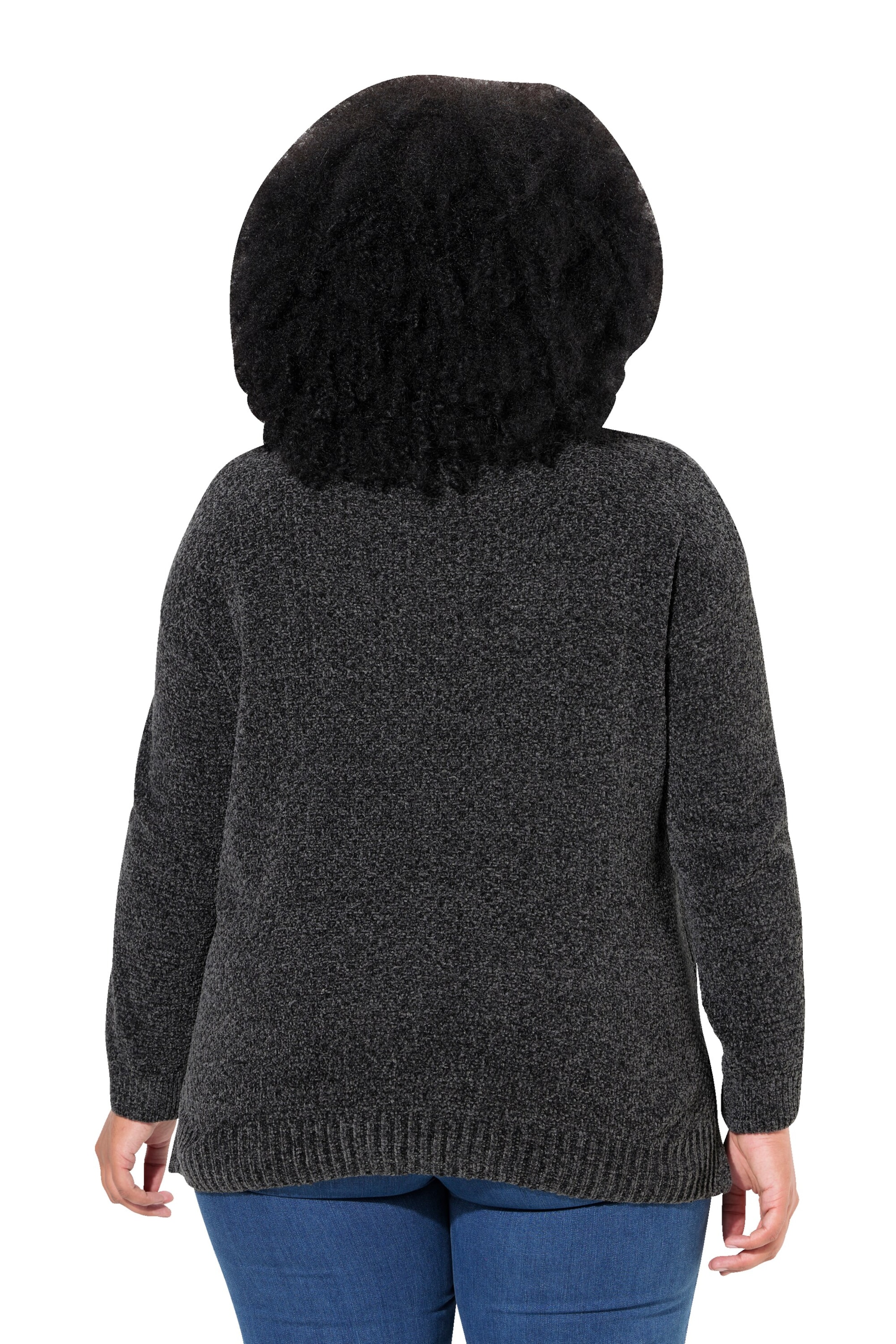 Ulla Popken Oversized trui in Grijs