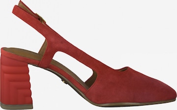 TAMARIS Slingback Pumps in Red