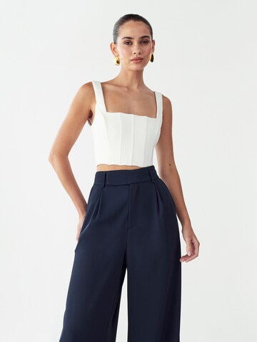 BWLDR Wide Leg Hose 'Belinda' in Blau