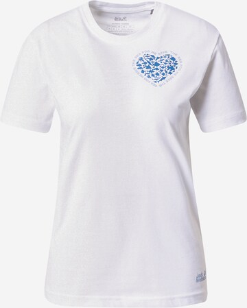 JACK WOLFSKIN - Camiseta funcional 'OCEAN SOUL' en blanco: frente