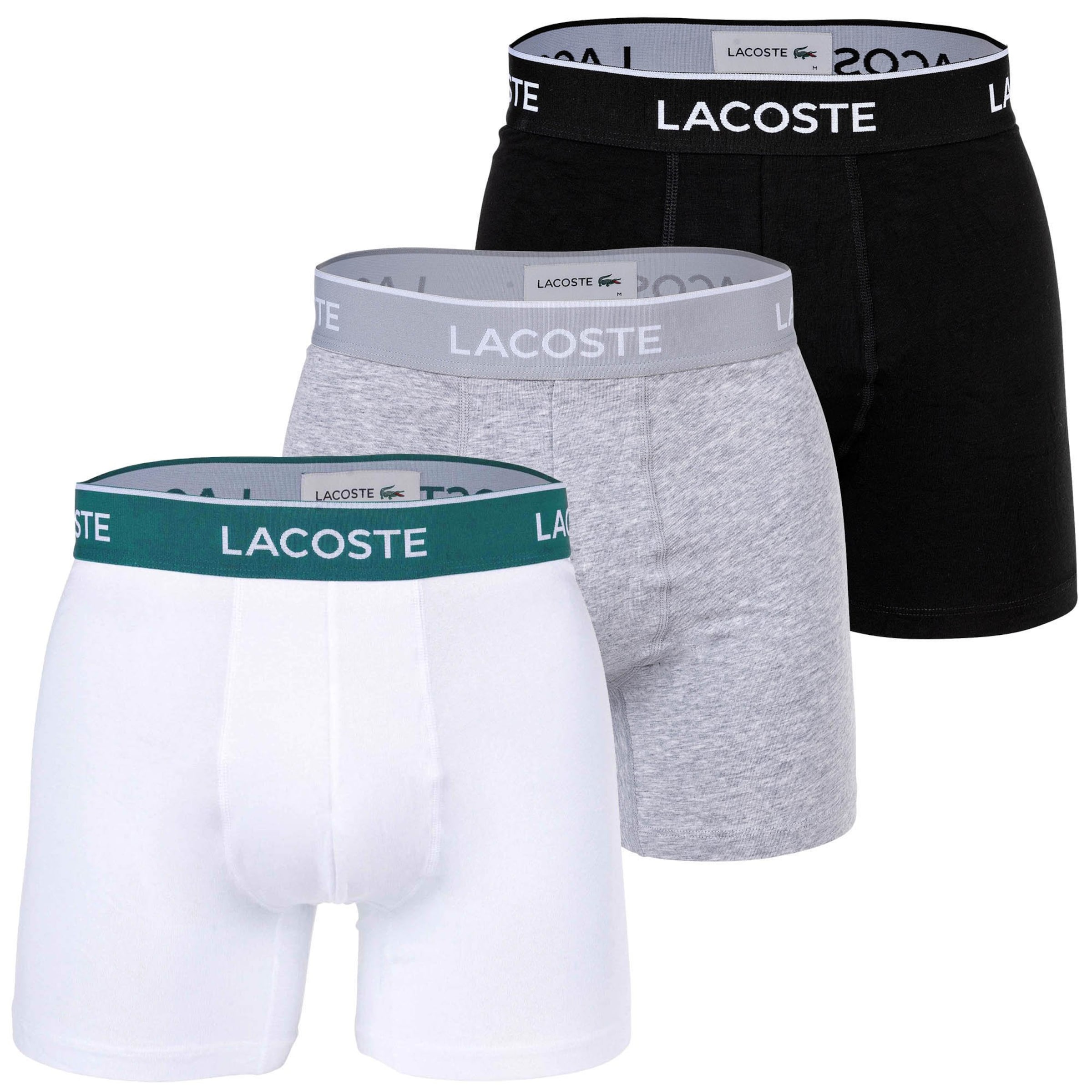 LACOSTE - Calzoncillo boxer en gris: frente