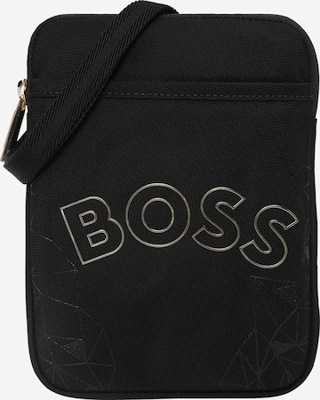 BOSS Black - Bolso de hombro 'Catch' en negro: frente