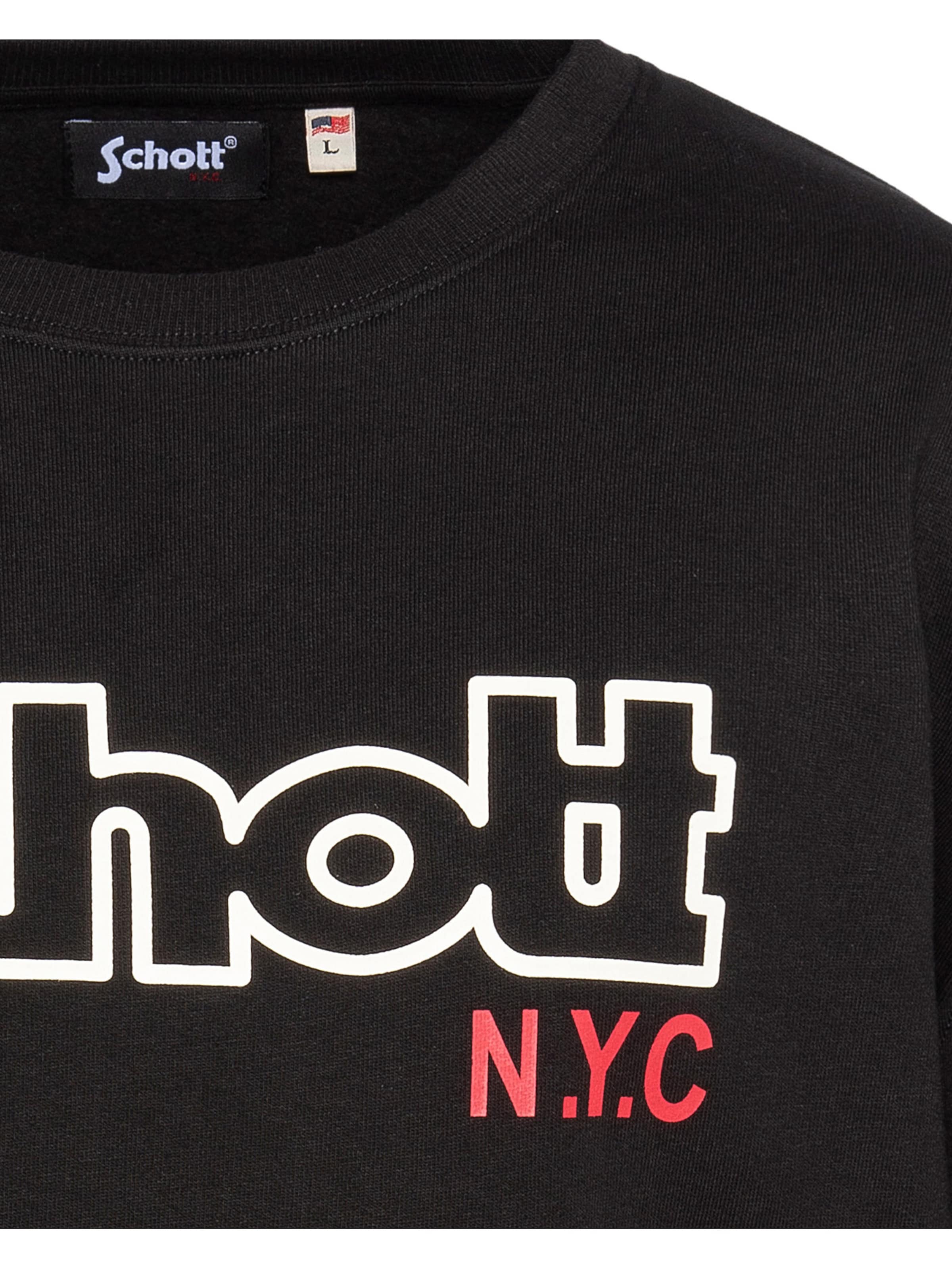 Schott NYC Sweatshirt in Black