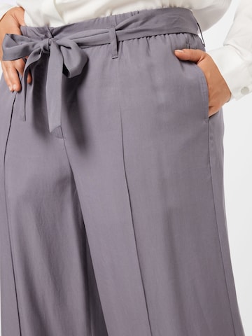 Wide Leg Pantalon à plis SAMOON en violet