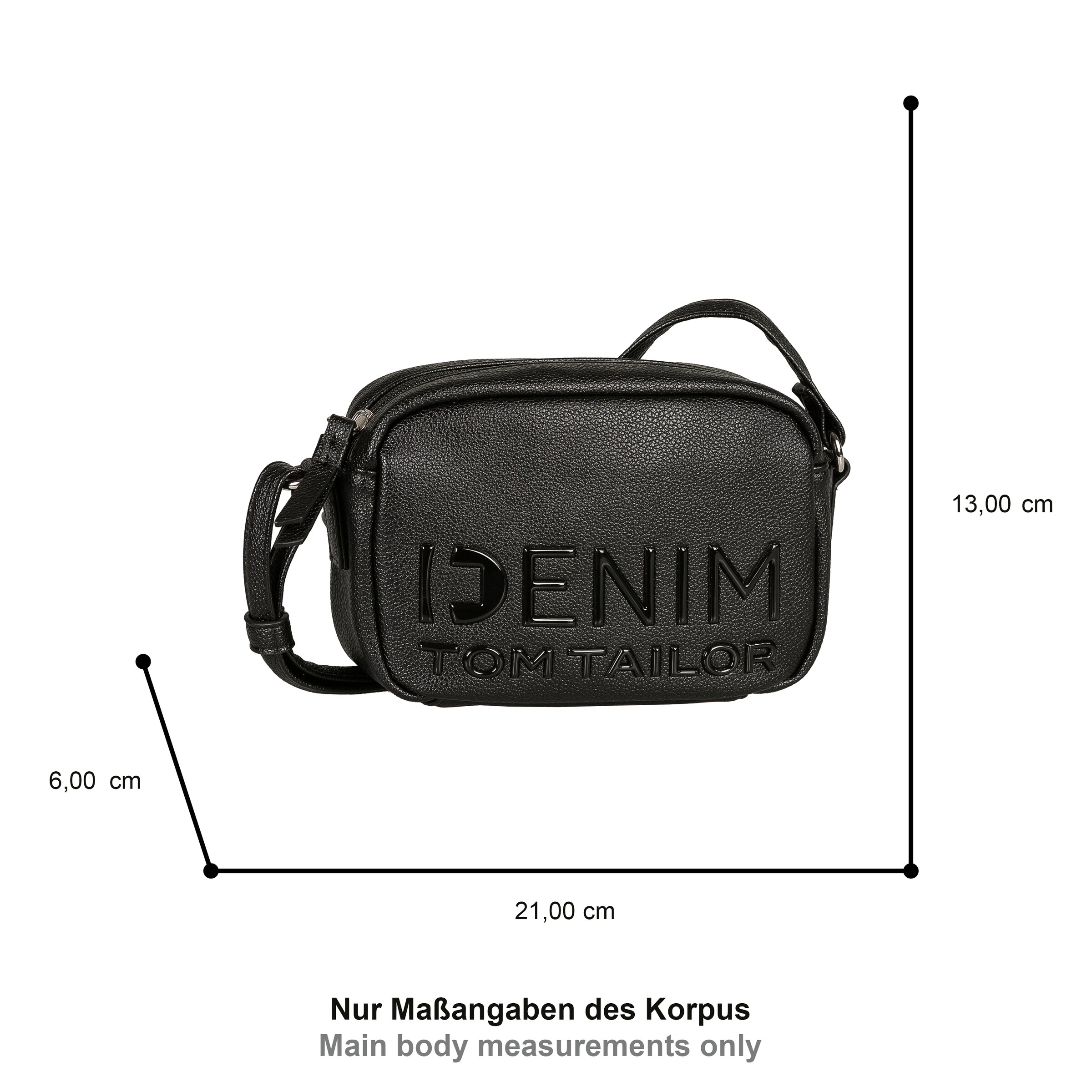TOM TAILOR DENIM Crossbody Bag in Black