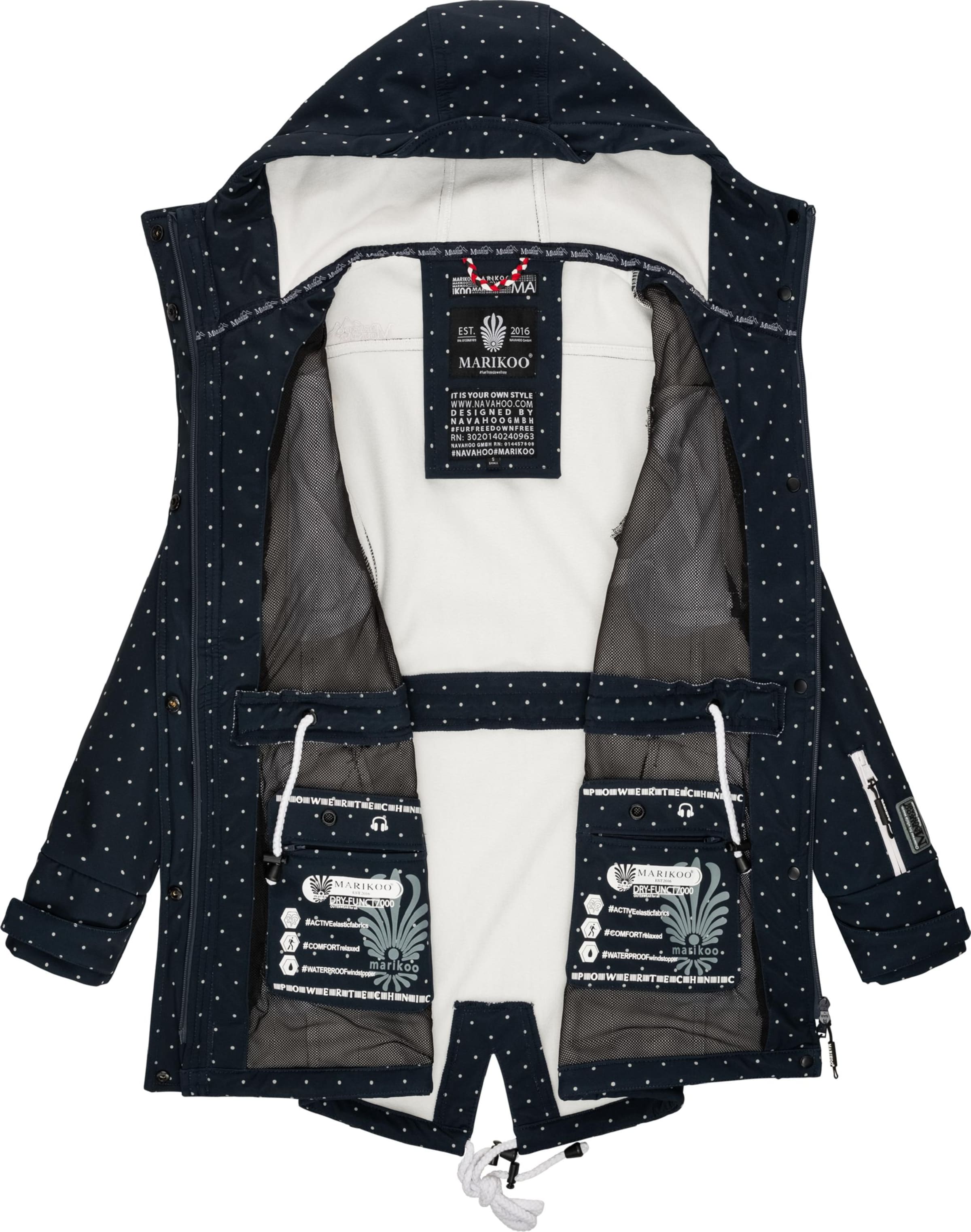 Manteau fonctionnel 'Zimtzicke' MARIKOO en bleu