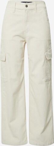 HOLLISTER Loose fit Cargo Pants in White: front