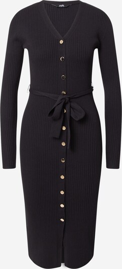 Wallis Gebreide jurk in de kleur Zwart, Productweergave