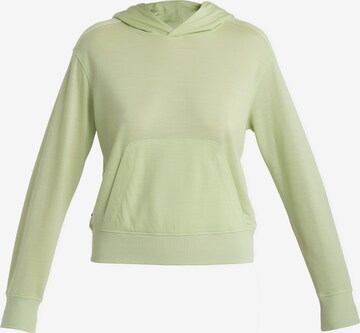 ICEBREAKER - Sweatshirt 'Crush II' em verde: frente