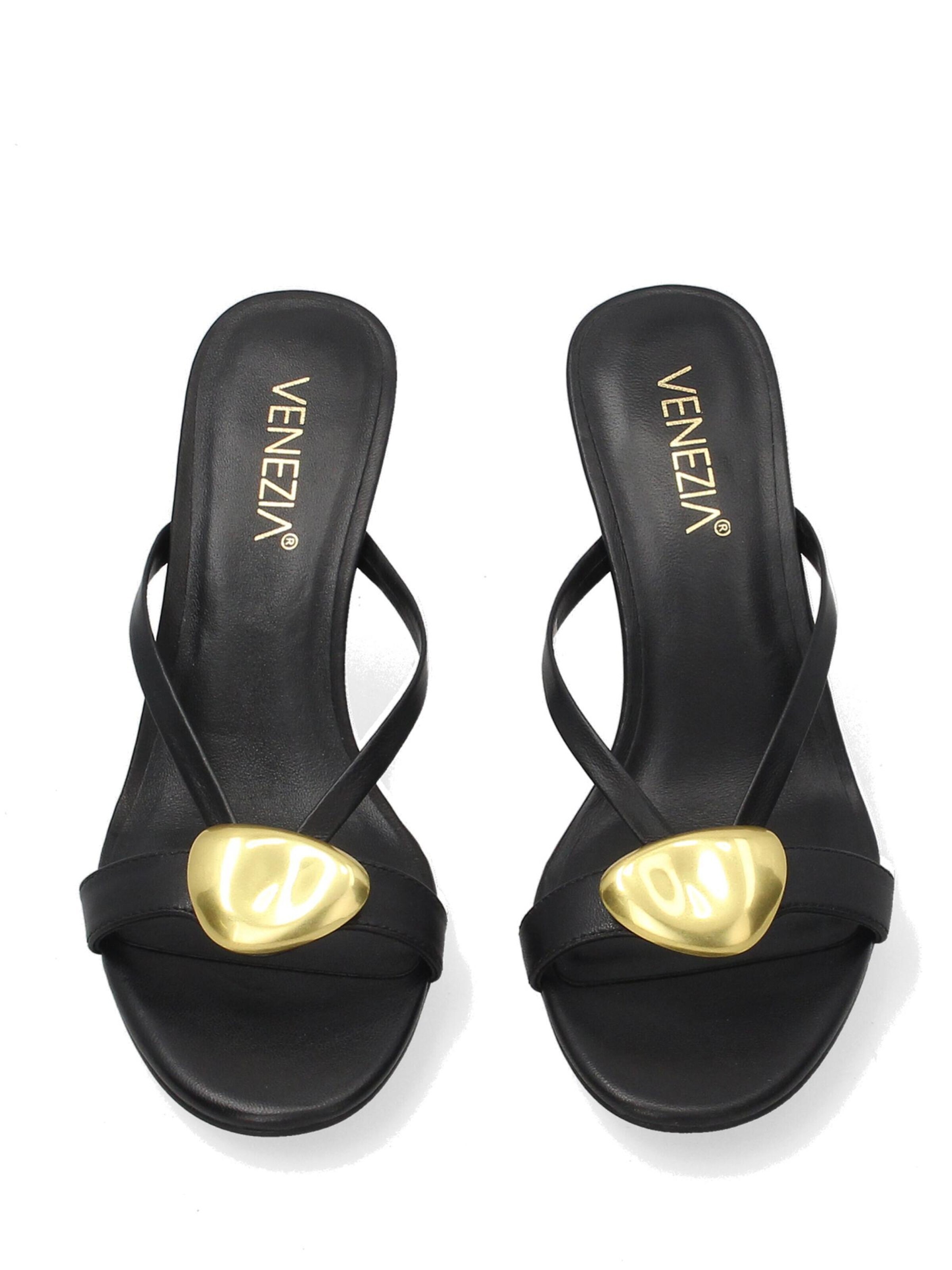 VENEZIA Pantolette 'Venezia' in Schwarz