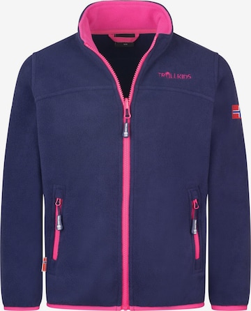 TROLLKIDS Fleece Jacket in Purple: front