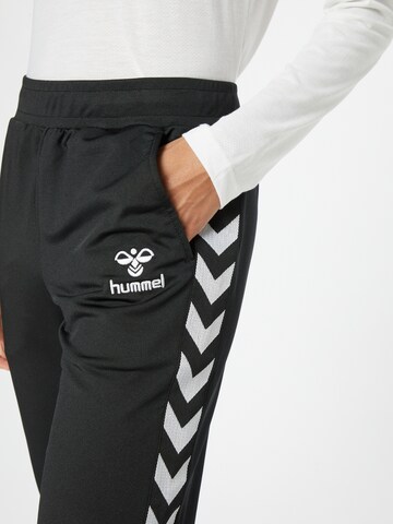 Hummel Slim fit Workout Pants 'Nelly 2.3' in Black