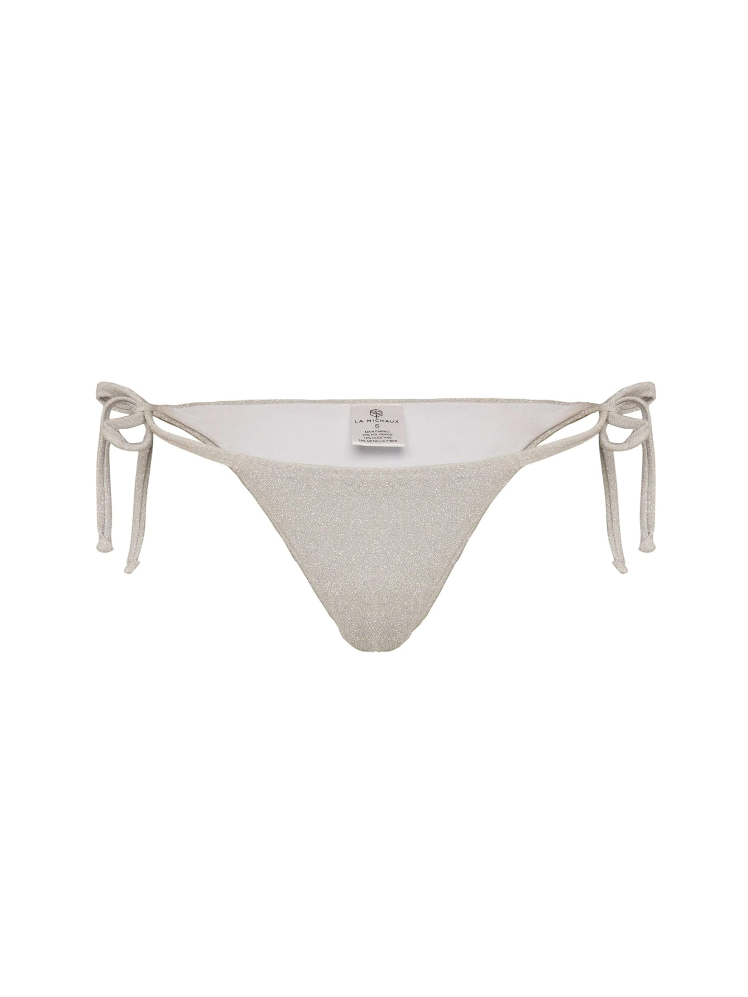 La Michaux Bikini bottom 'OLIVIA' in Silver: front