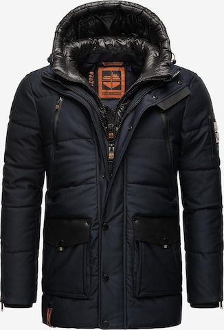 STONE HARBOUR Winter Jacket 'Mitjaa' in Blue: front