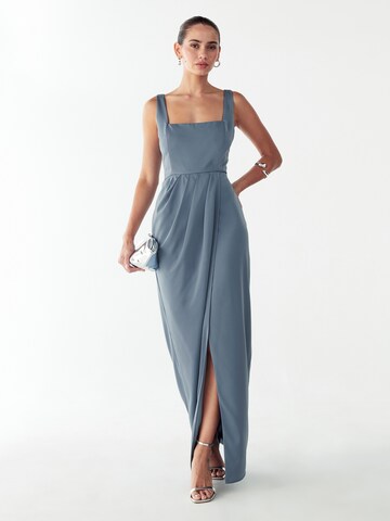 Willa - Vestido de festa 'Akron' em azul: frente