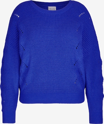 Rock Your Curves by Angelina K. Sweater in Blue: front