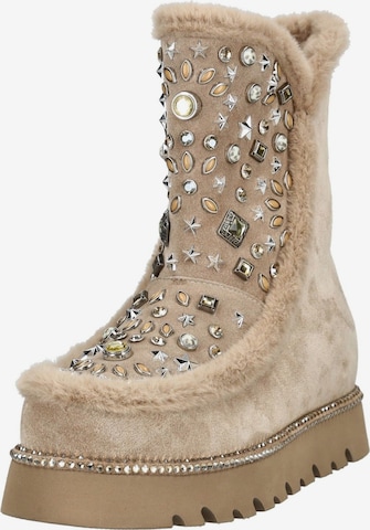 Boots Alma En Pena en beige : devant