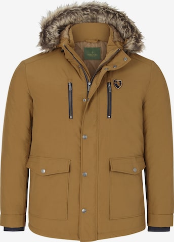 Charles Colby Winter Parka ' Sir Clarence ' in Yellow: front